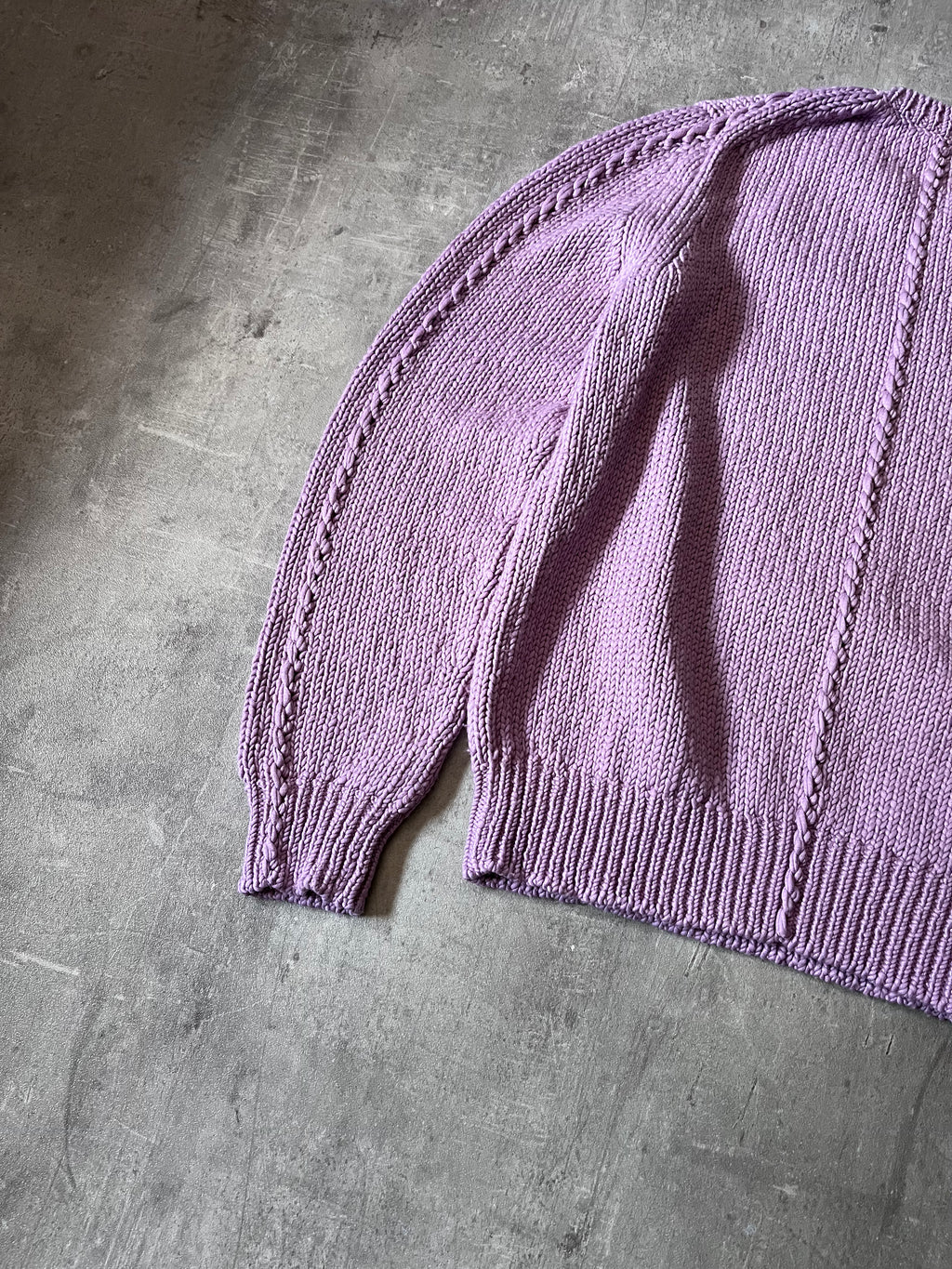 Helmut Lang Seamed Wool Sweater Liliac Men - S