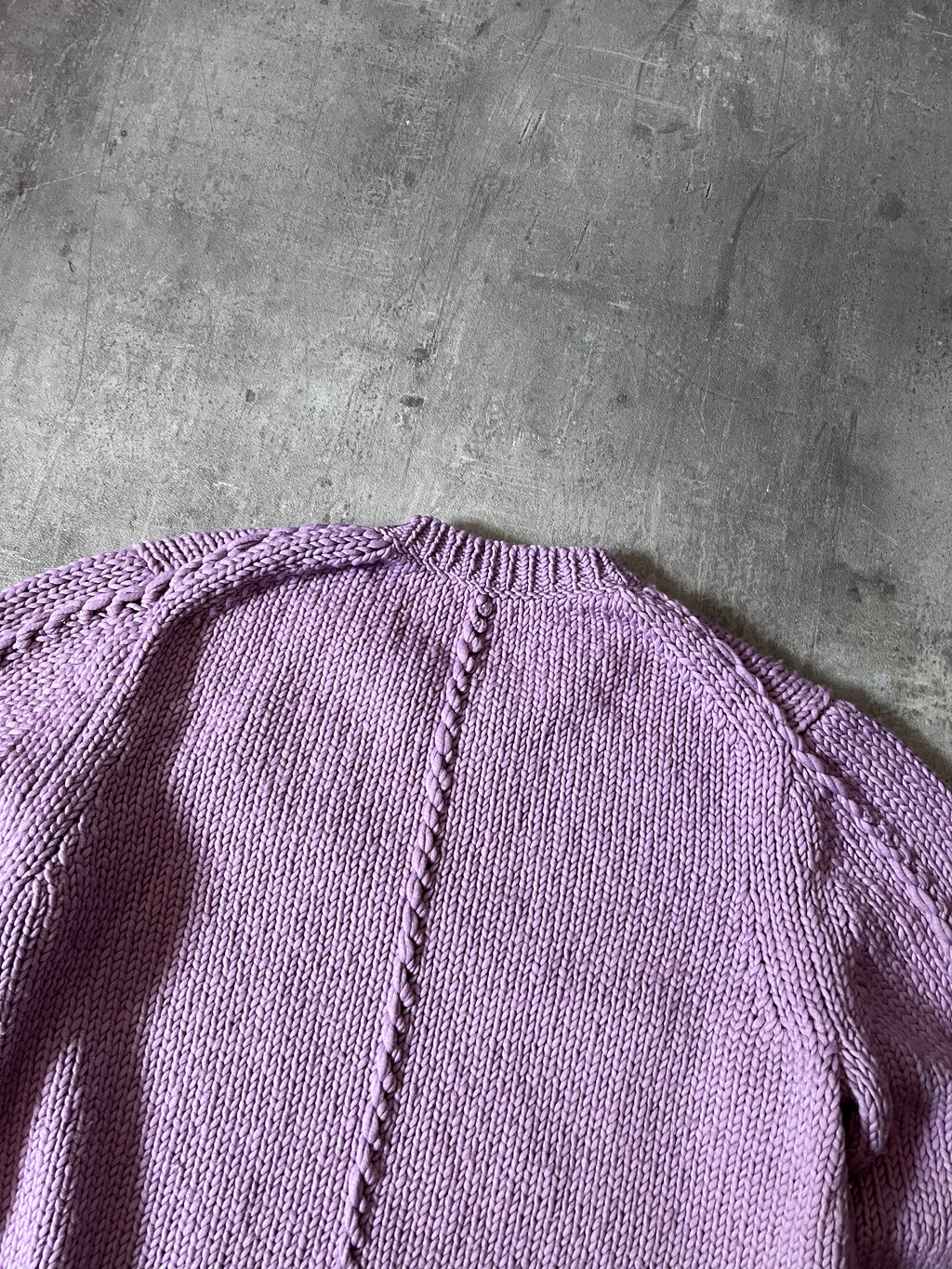 Helmut Lang Seamed Wool Sweater Liliac Men - S