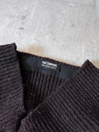 F/W 2020/21 Raf Simons Big Pin Wool Oversize Sweater Brown Men - XS