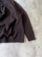 F/W 2020/21 Raf Simons Big Pin Wool Oversize Sweater Brown Men - XS