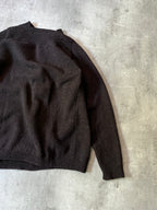 F/W 2020/21 Raf Simons Big Pin Wool Oversize Sweater Brown Men - XS
