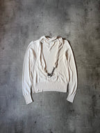 F/W 2007 Herms by Jean Paul Gaultier Cashmere Silk Sweater Beige Women - S