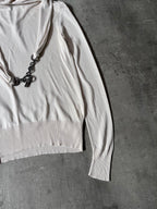 F/W 2007 Herms by Jean Paul Gaultier Cashmere Silk Sweater Beige Women - S