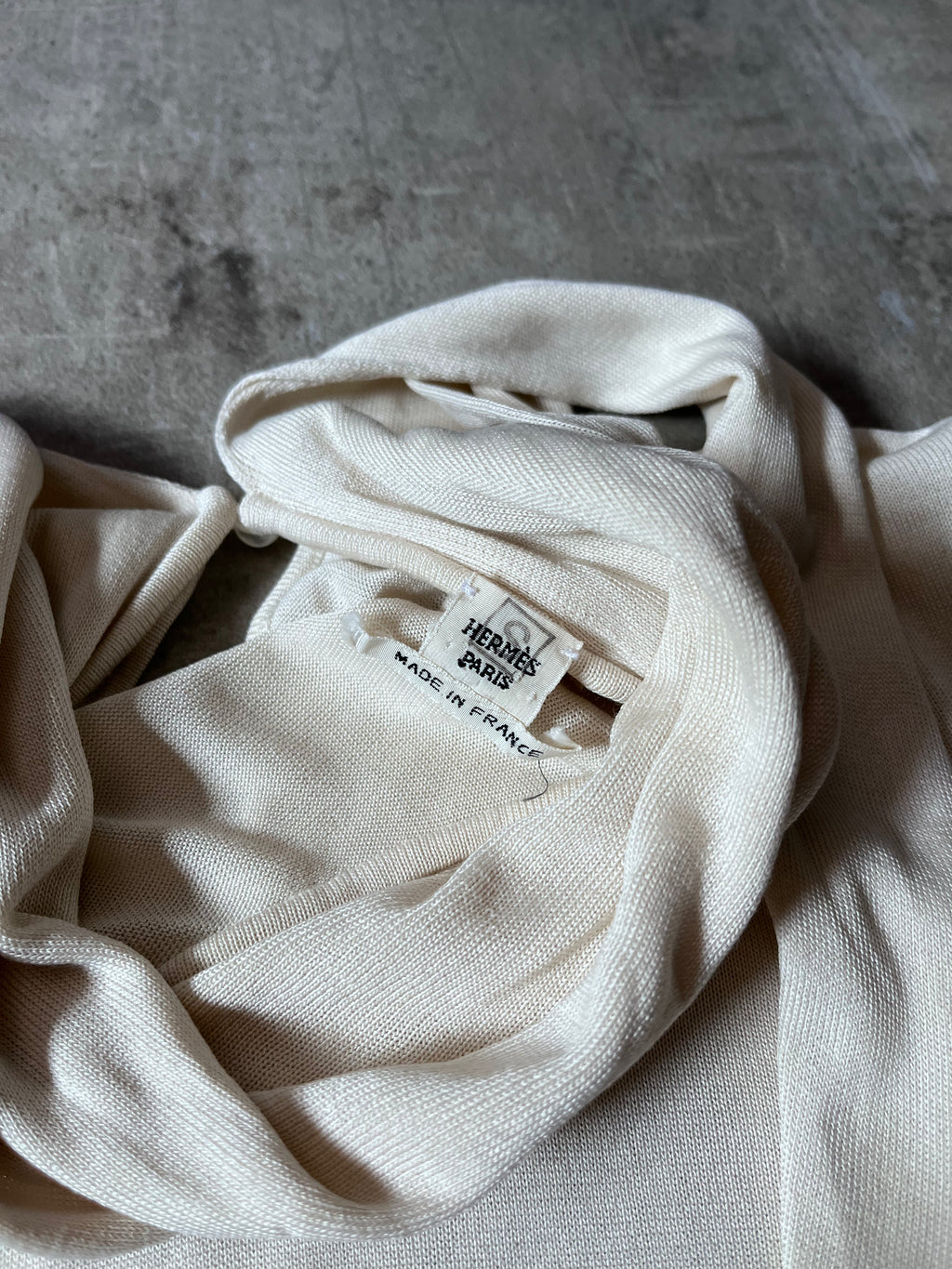 F/W 2007 Herms by Jean Paul Gaultier Cashmere Silk Sweater Beige Women - S