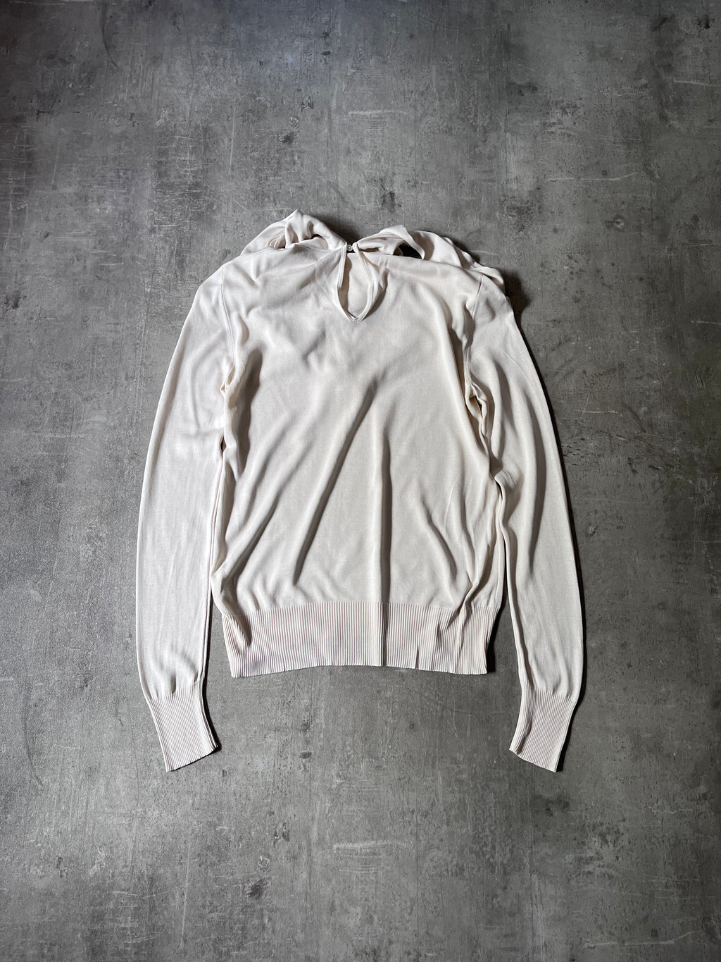 F/W 2007 Herms by Jean Paul Gaultier Cashmere Silk Sweater Beige Women - S