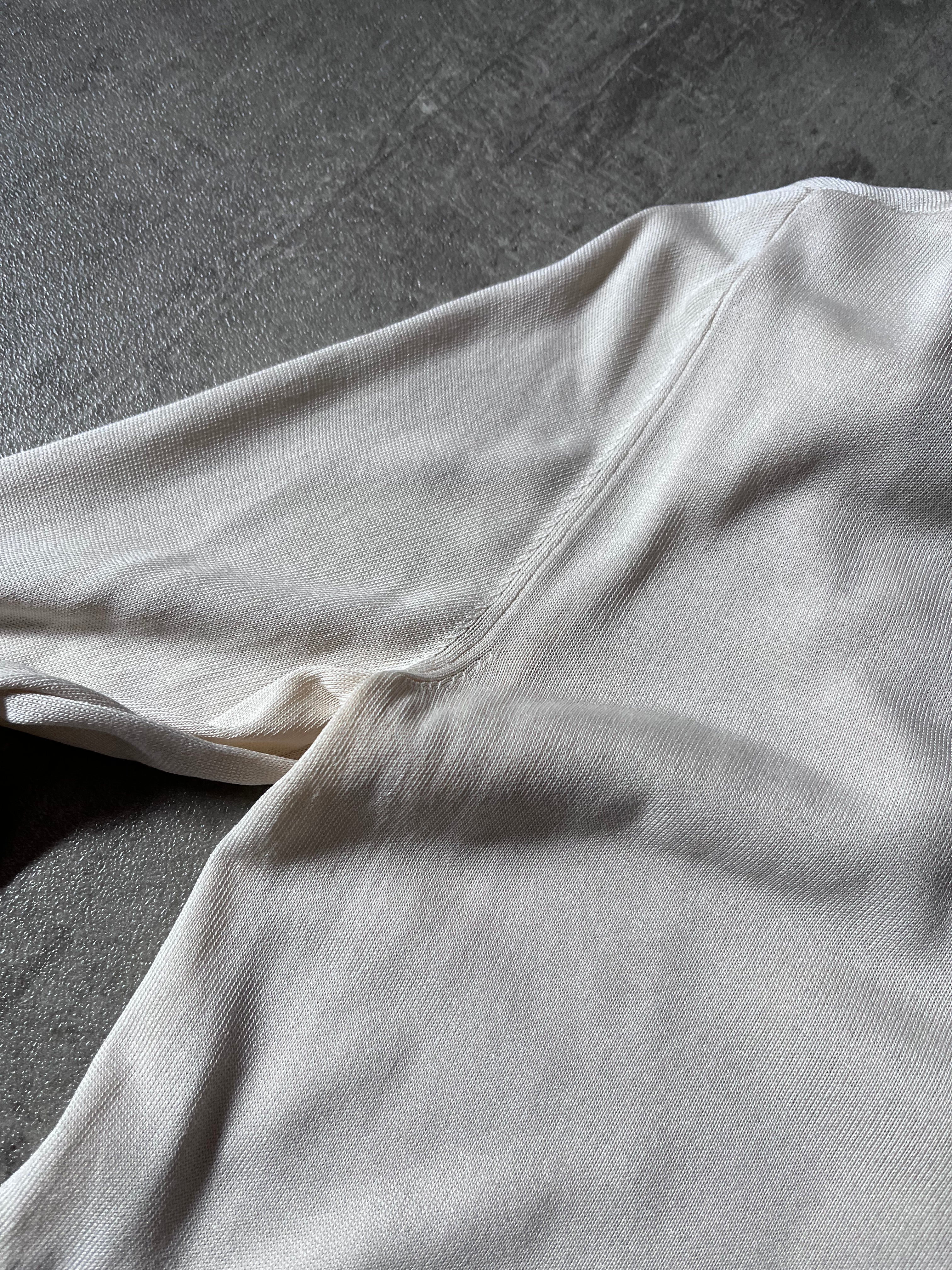 F/W 2007 Herms by Jean Paul Gaultier Cashmere Silk Sweater Beige Women - S