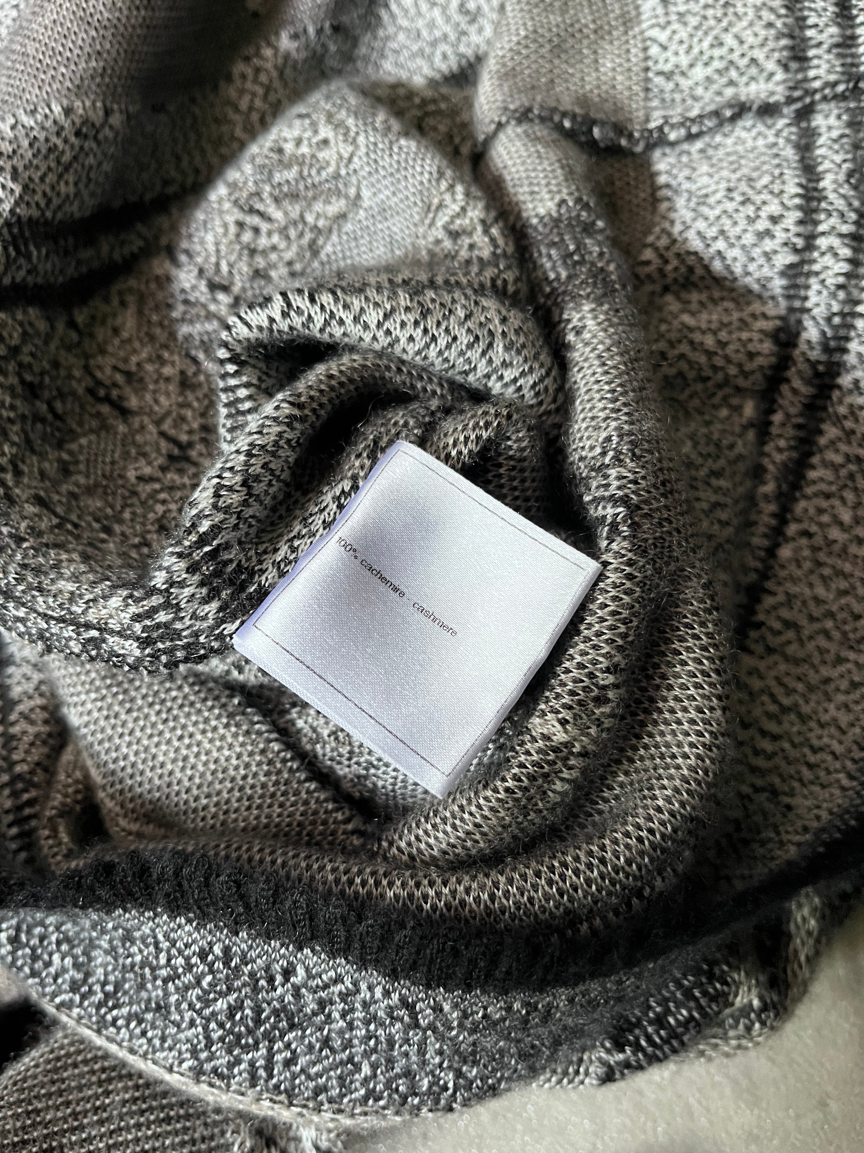 Chanel Deer Cashmere Turtleneck Sweater Grey Women - S