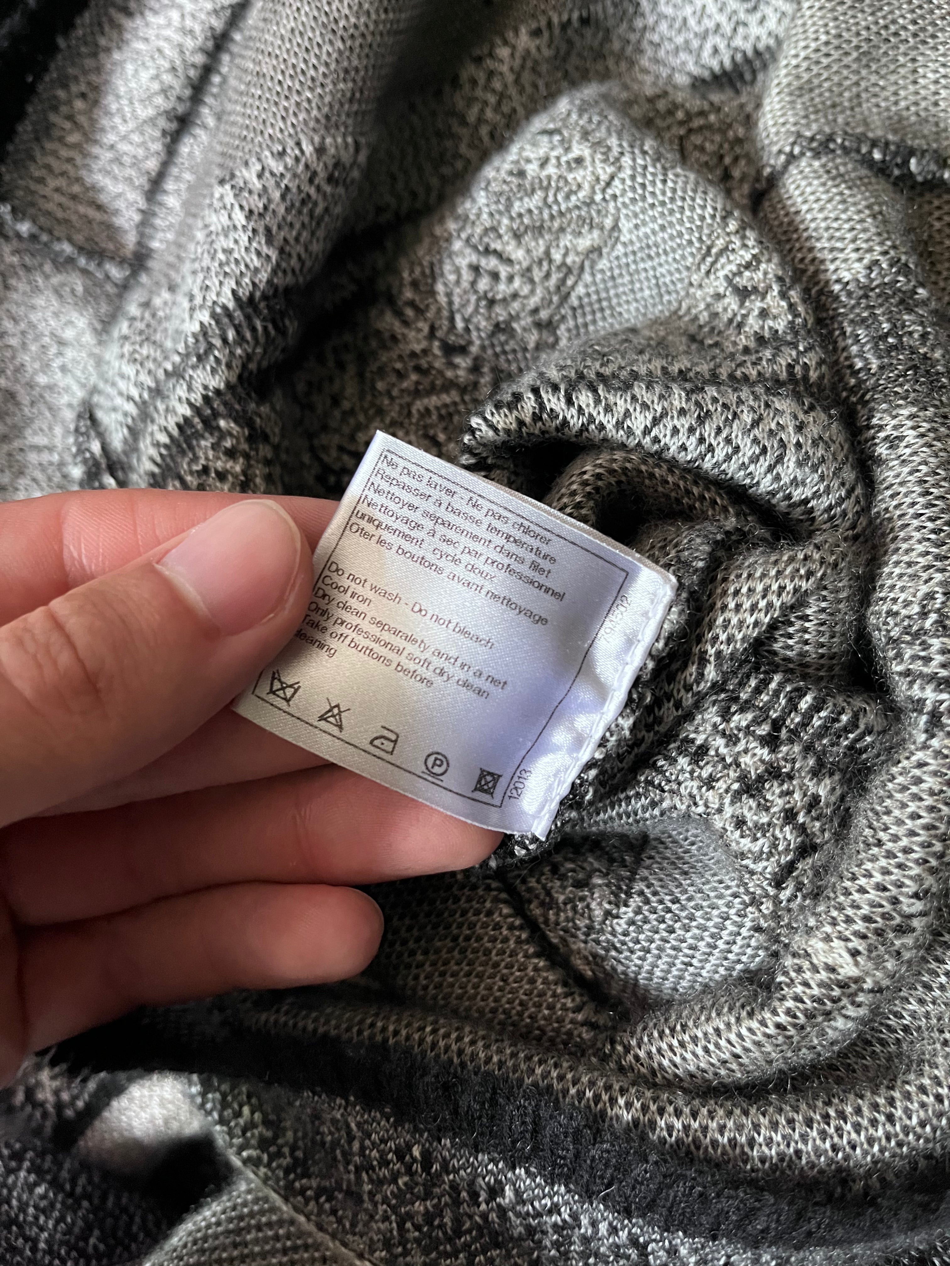 Chanel Deer Cashmere Turtleneck Sweater Grey Women - S
