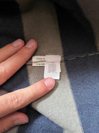 Brunello Cucinelli Cashmere Striped T-shirt Grey Blue Women - M