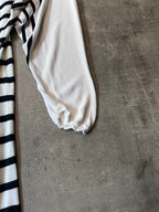 Jean Paul Gaultier Loose Viscose Sailor Stripes Dress White Women - S