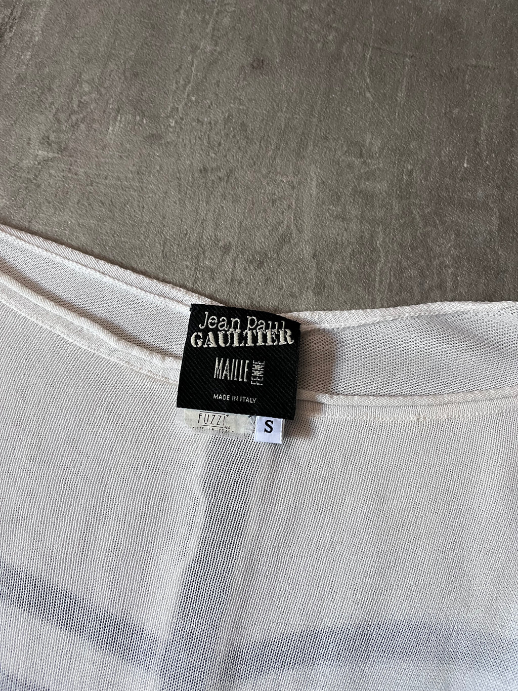 Jean Paul Gaultier Loose Viscose Sailor Stripes Dress White Women - S