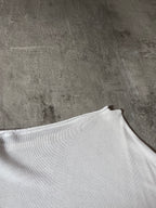 Jean Paul Gaultier Loose Viscose Sailor Stripes Dress White Women - S