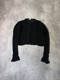 Dries Van Noten Shiny Effect Linen Sweater Black Women - S