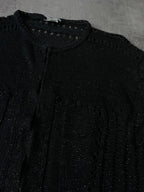 Dries Van Noten Shiny Effect Linen Sweater Black Women - S