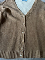 Prada Wool Cashmere Cardigan Sweater Brown Women - M