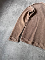 Prada Wool Cashmere Cardigan Sweater Brown Women - M