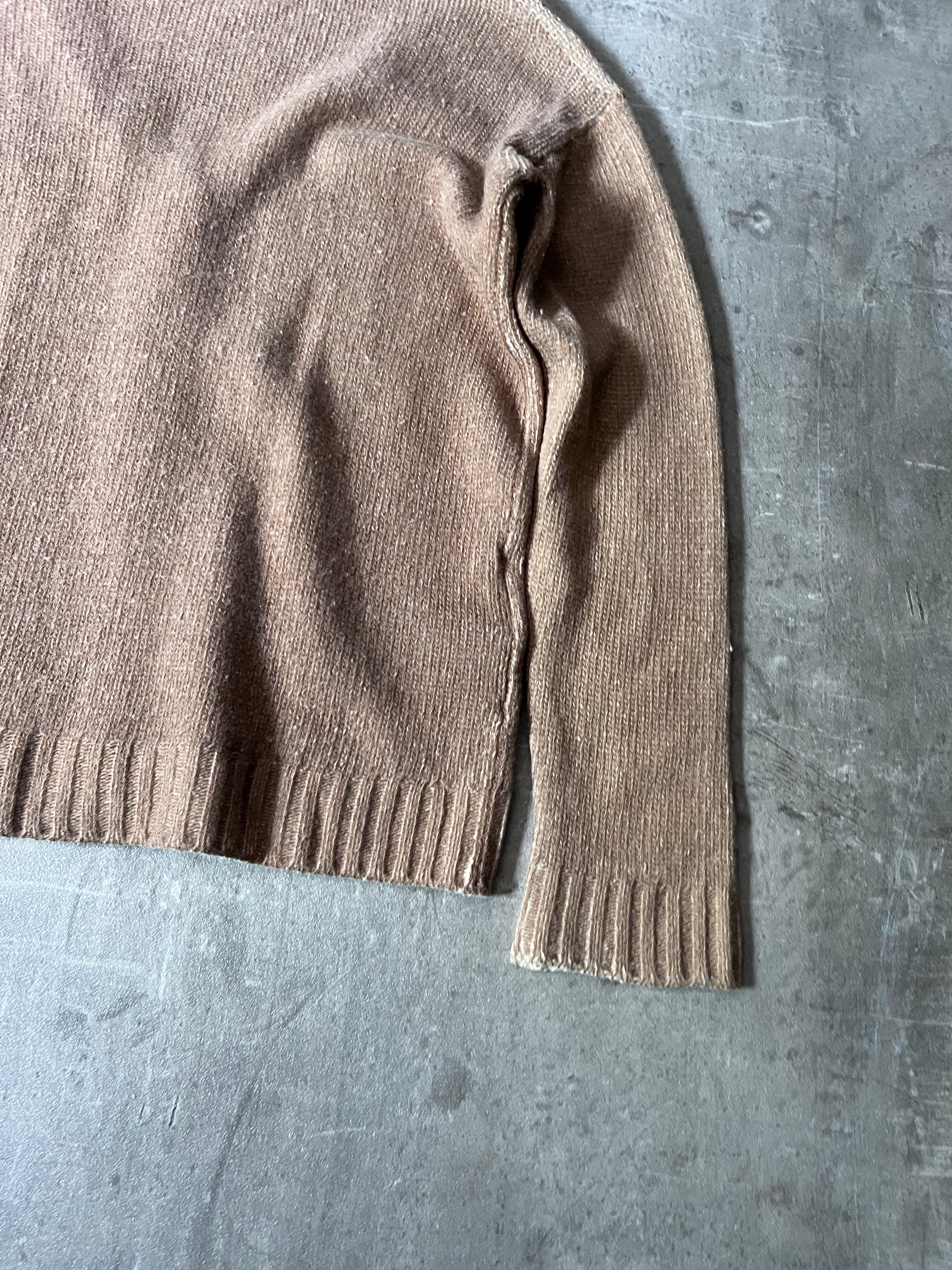 Prada Wool Cashmere Cardigan Sweater Brown Women - M