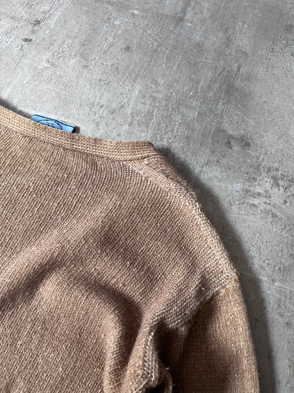 Prada Wool Cashmere Cardigan Sweater Brown Women - M