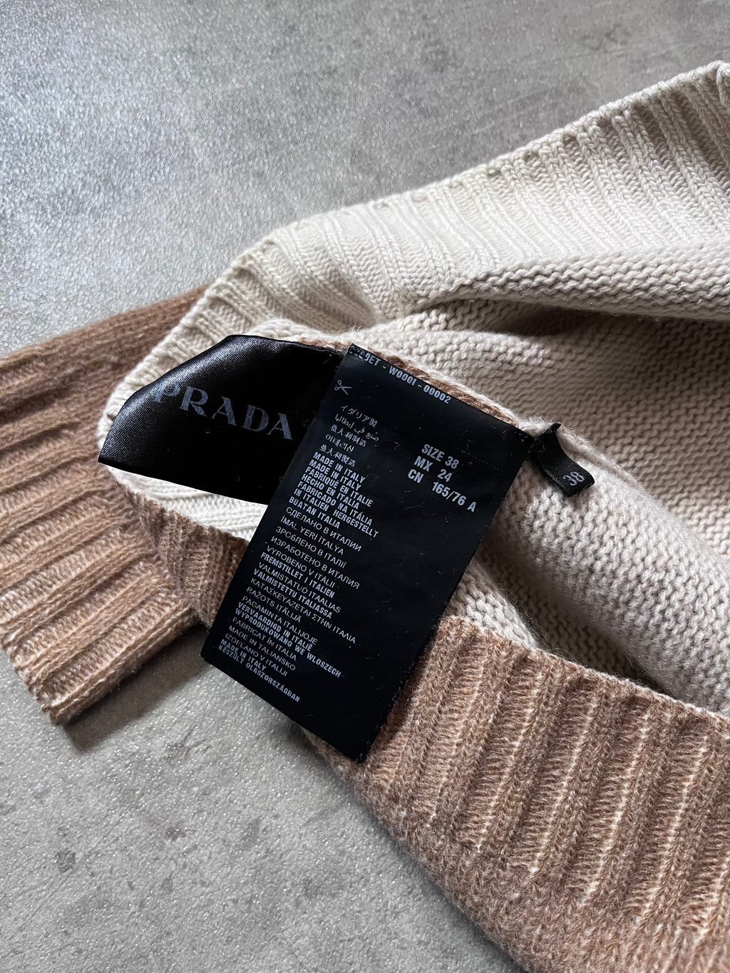Prada Wool Cashmere Cardigan Sweater Brown Women - M