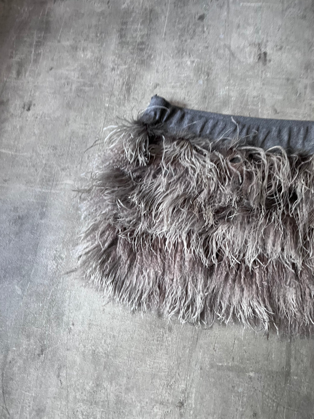 Brunello Cucinelli Ostrich Feather Mini Skirt Grey Women - XL