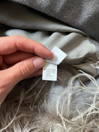 Brunello Cucinelli Ostrich Feather Mini Skirt Grey Women - XL