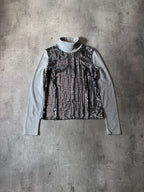 Dolce & Gabbana Sequin Turtleneck Sweater Grey Women - L