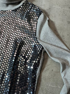 Dolce & Gabbana Sequin Turtleneck Sweater Grey Women - L