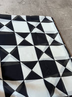 Comme des Garcons Tricot Checkered Cropped Shirt Black White Women - M