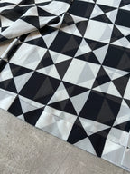 Comme des Garcons Tricot Checkered Cropped Shirt Black White Women - M