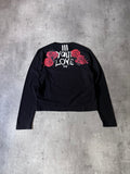 Y-3 Yohji Yamamoto x Adidas Love Yohji Rose Print Long Sleeve Black Women -M