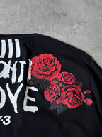 Y-3 Yohji Yamamoto x Adidas Love Yohji Rose Print Long Sleeve Black Women -M