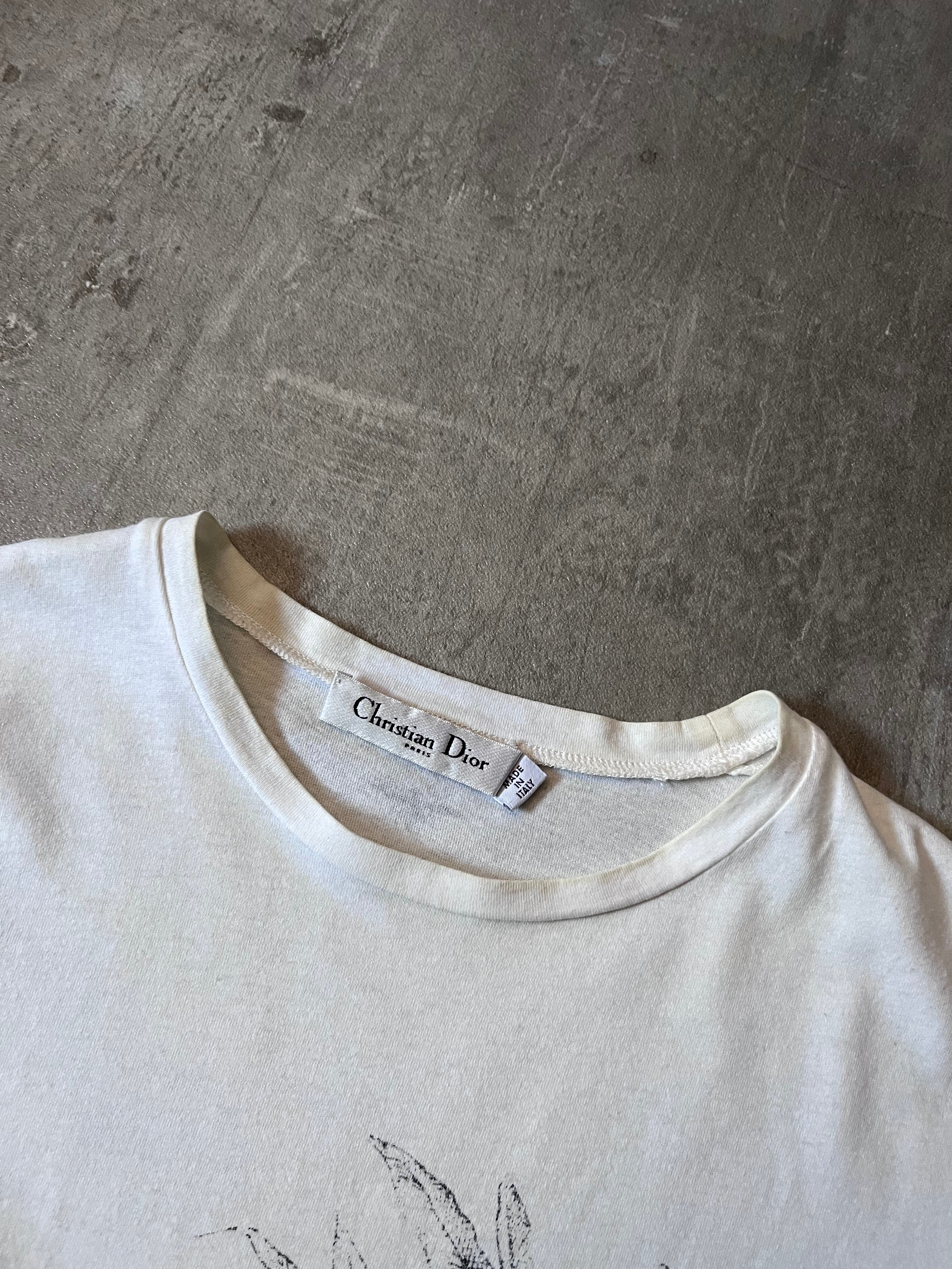 Christian Dior Tropical Print T-shirt White Women - L