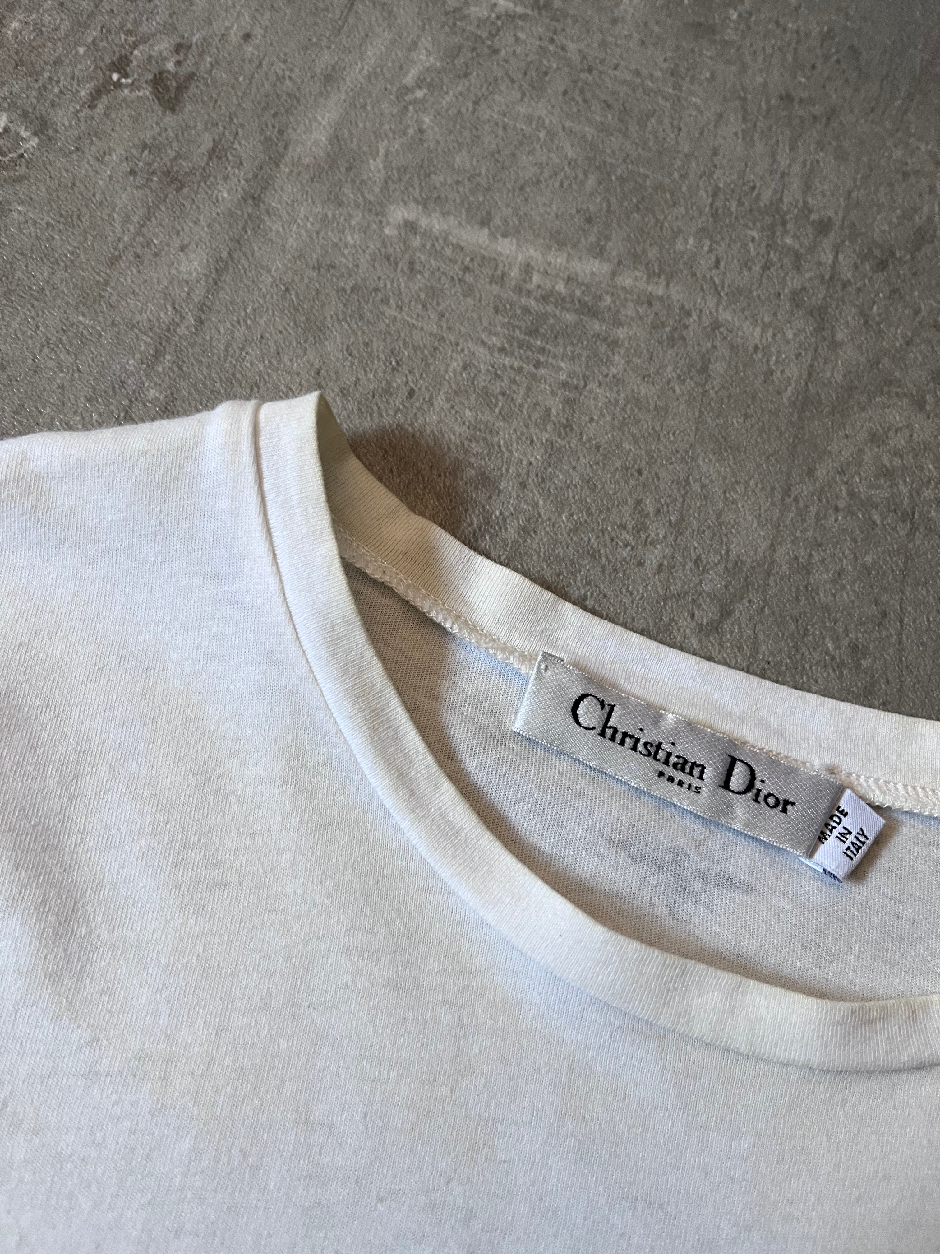 Christian Dior Tropical Print T-shirt White Women - L
