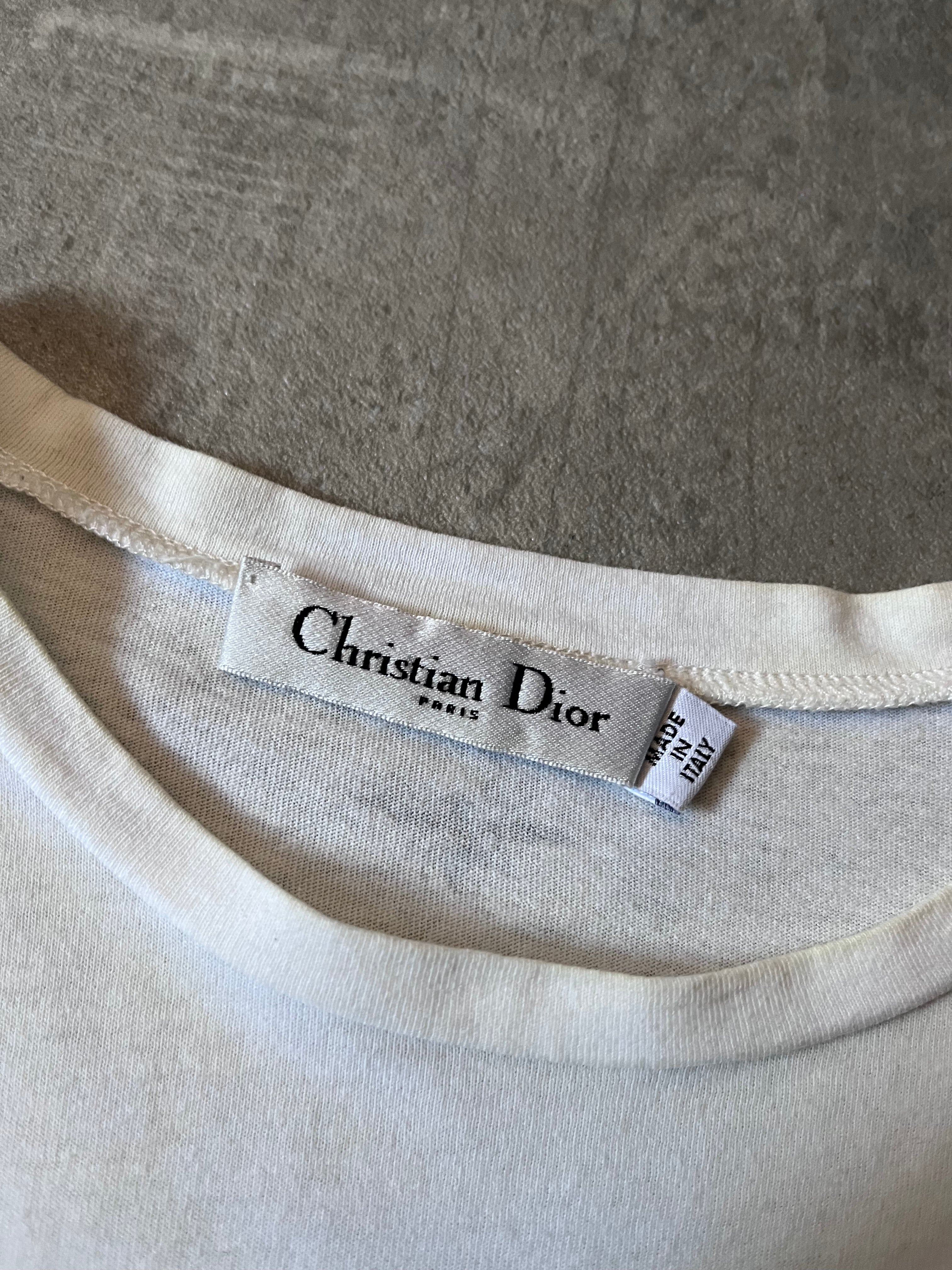 Christian Dior Tropical Print T-shirt White Women - L