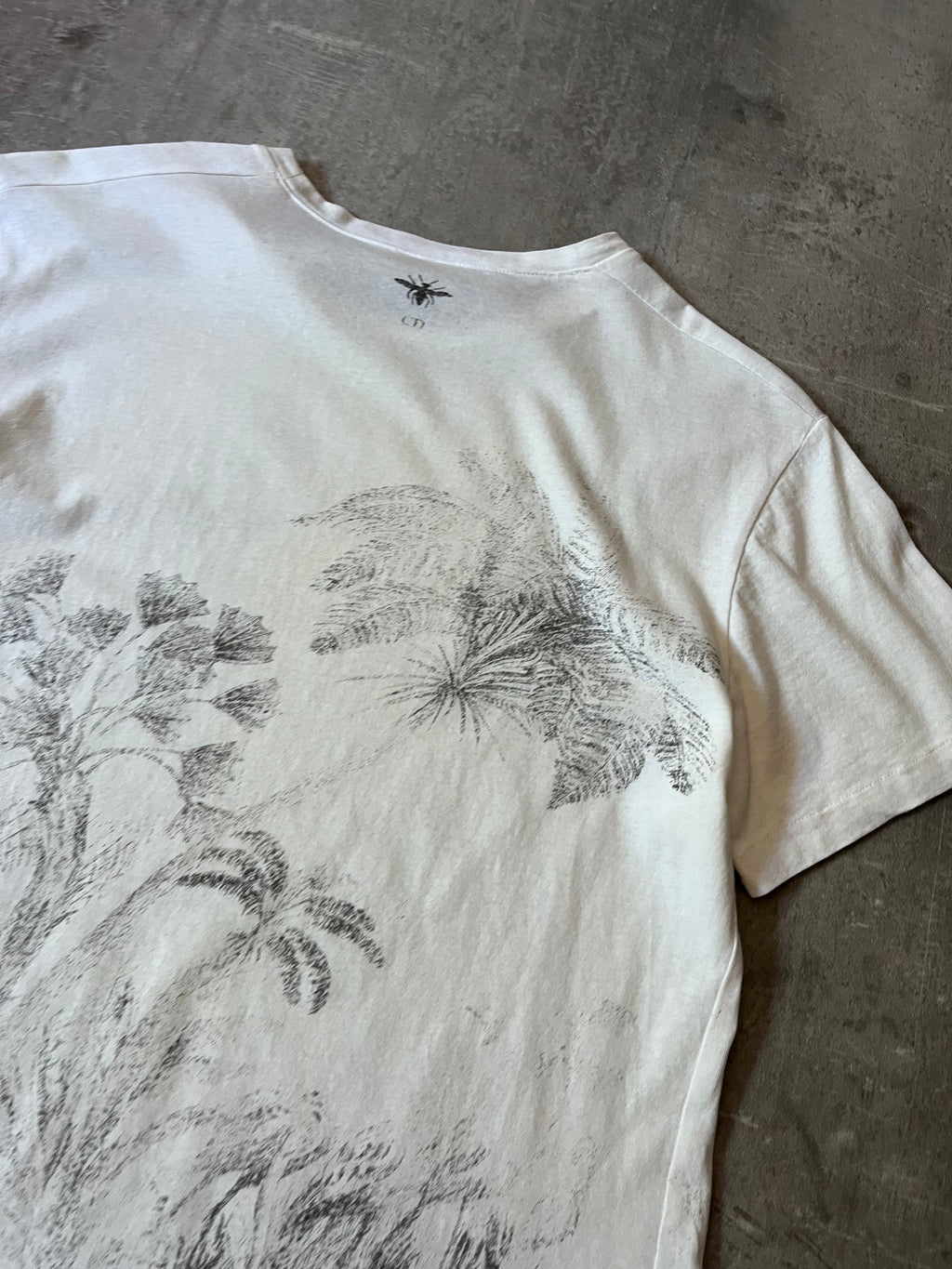 Christian Dior Tropical Print T-shirt White Women - L