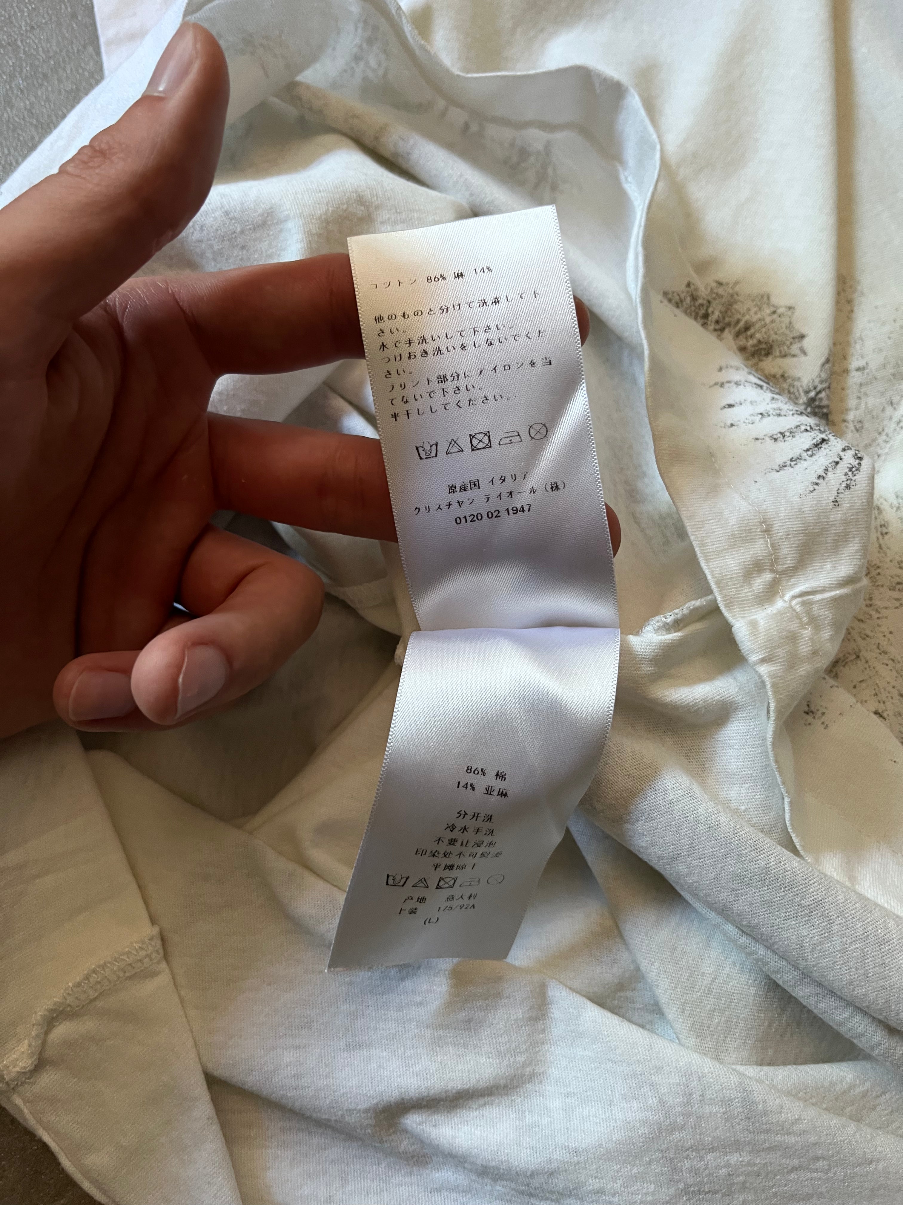 Christian Dior Tropical Print T-shirt White Women - L