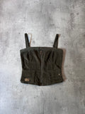 Dolce & Gabbana Corduroy Cargo Corset Green Women - M