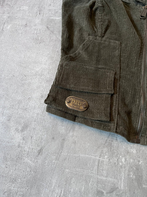 Dolce & Gabbana Corduroy Cargo Corset Green Women - M