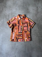 Jean Paul Gaultier All Over Bookshelf Print Short Sleeve Jacket Orange Women - M