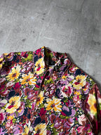S/S 2001 Jean Paul Gaultier Floral Print Rayon Shirt Multicolor Women - XL