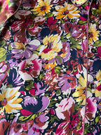 S/S 2001 Jean Paul Gaultier Floral Print Rayon Shirt Multicolor Women - XL