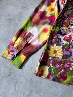 S/S 2001 Jean Paul Gaultier Floral Print Rayon Shirt Multicolor Women - XL