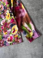 S/S 2001 Jean Paul Gaultier Floral Print Rayon Shirt Multicolor Women - XL