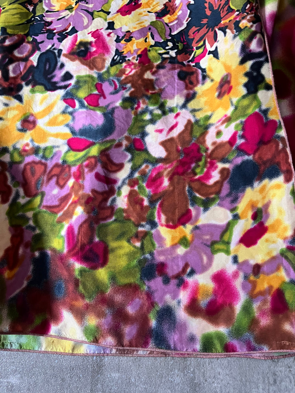 S/S 2001 Jean Paul Gaultier Floral Print Rayon Shirt Multicolor Women - XL
