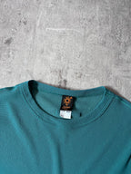 Jean Paul Gaultier Vintage Summery Beach Style Patches Mesh Top T-shirt Turquoise Unisex - M