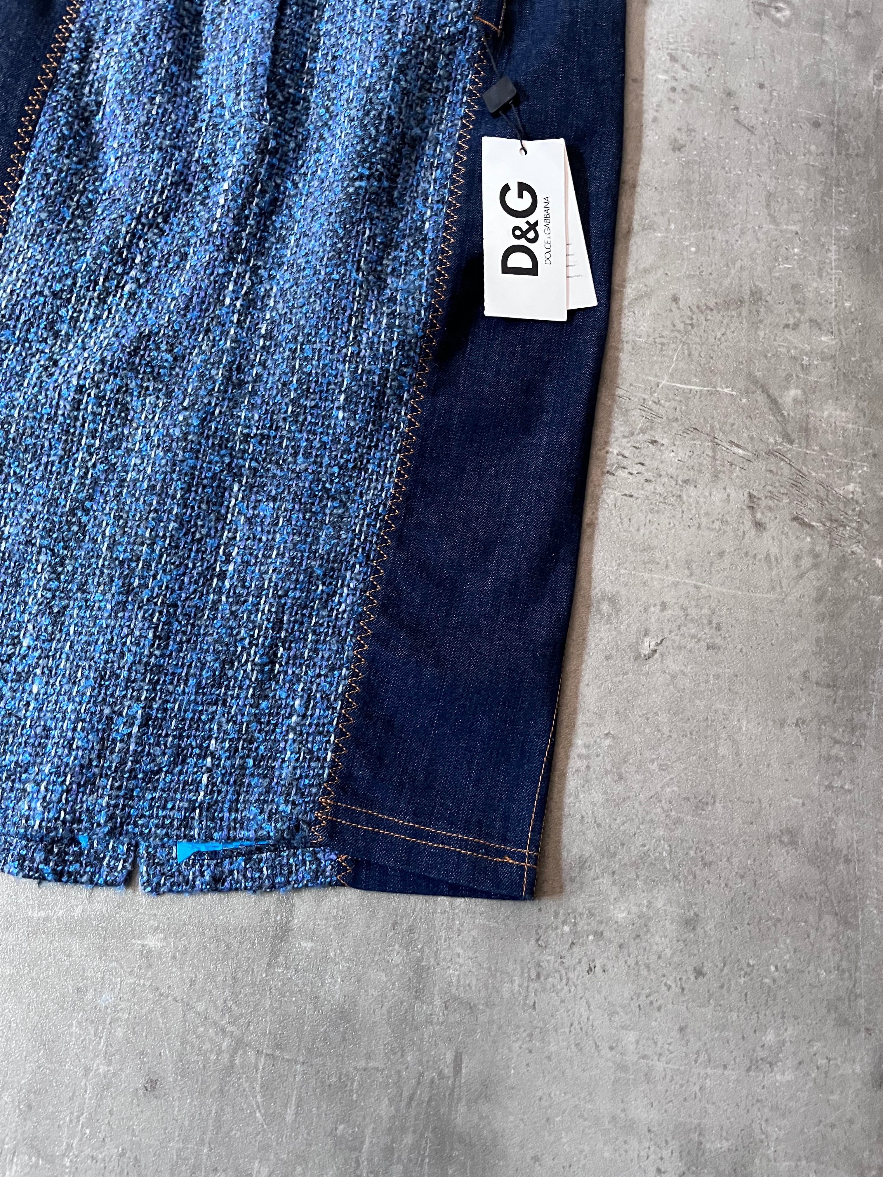 Dolce & Gabbana Wool Jeans Skirt Navy Women - XL