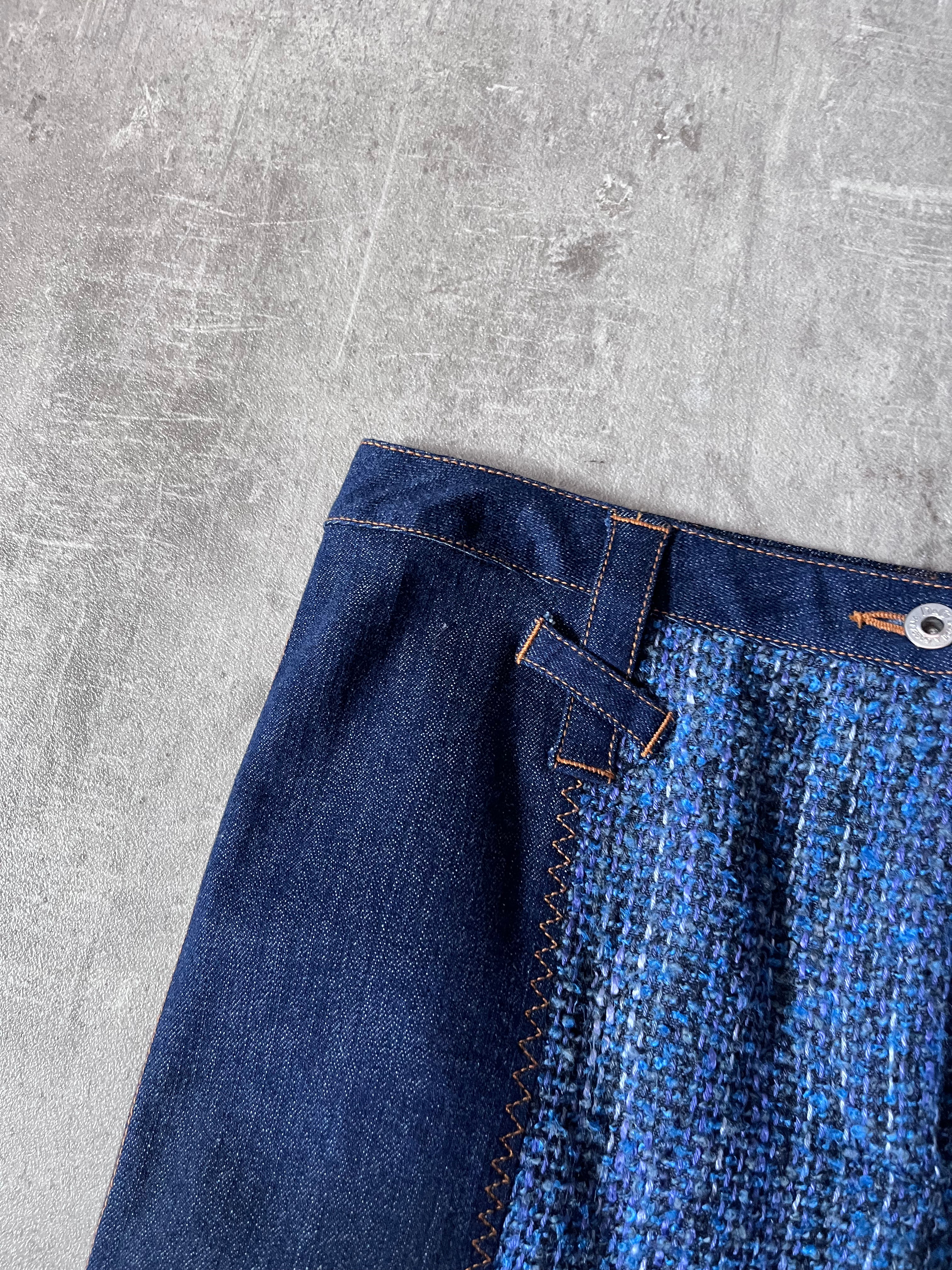 Dolce & Gabbana Wool Jeans Skirt Navy Women - XL