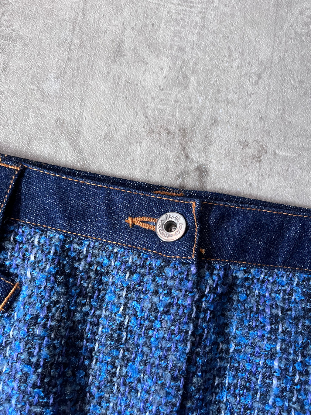 Dolce & Gabbana Wool Jeans Skirt Navy Women - XL