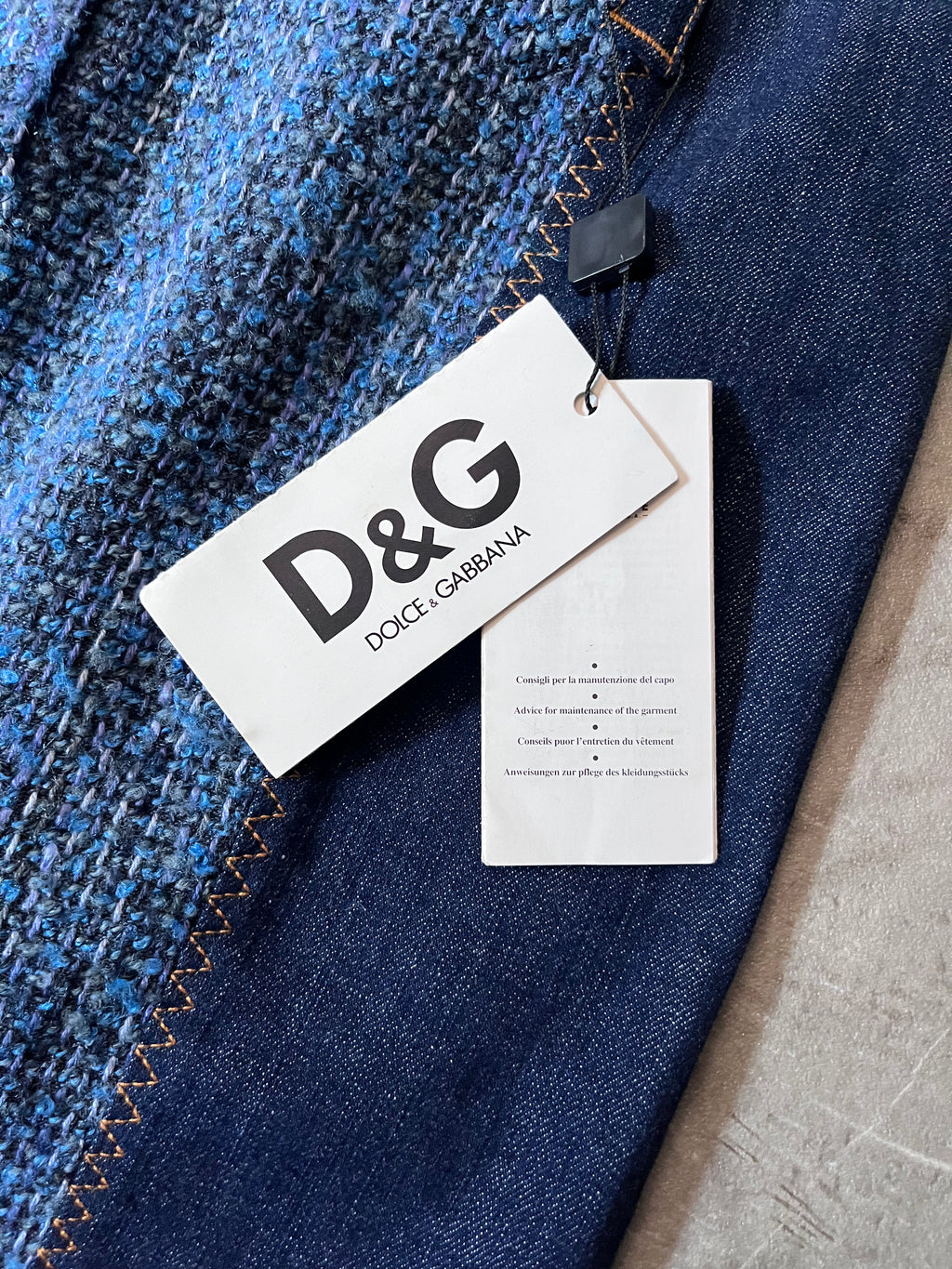 Dolce & Gabbana Wool Jeans Skirt Navy Women - XL