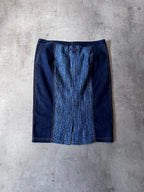 Dolce & Gabbana Wool Jeans Skirt Navy Women - XL